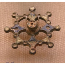 Brooch, cross with sun rays